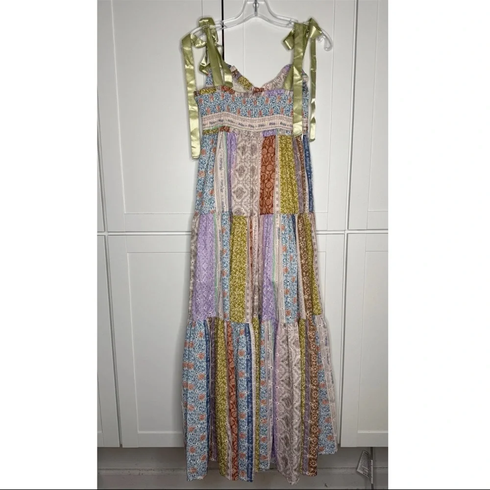 Dress Forum Los Angeles Maxi Gown Floral Patchwork Boho Hippie Cottagecore Fairy - Picture 6 of 16